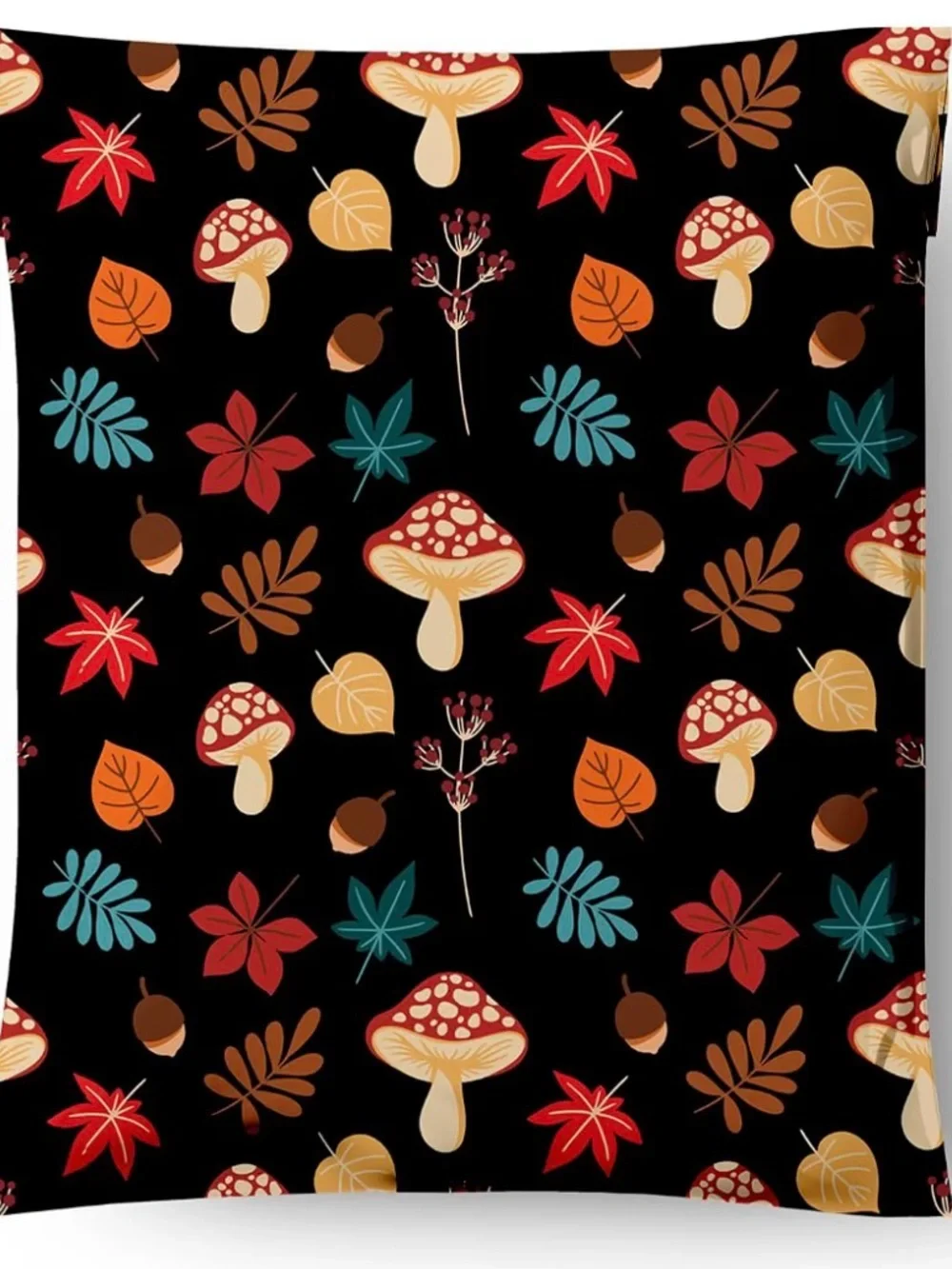 Polymailers: (20) 10x13 Fall Mushroom & Acorn Pattern
